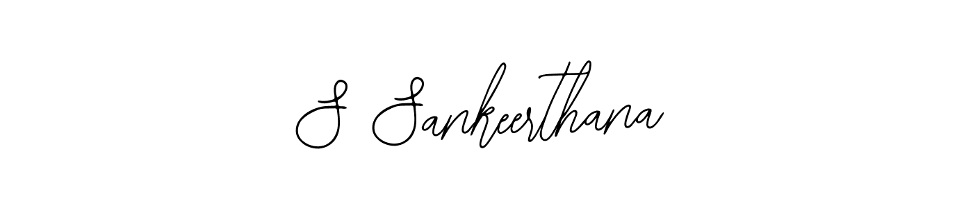 Use a signature maker to create a handwritten signature online. With this signature software, you can design (Bearetta-2O07w) your own signature for name S Sankeerthana. S Sankeerthana signature style 12 images and pictures png