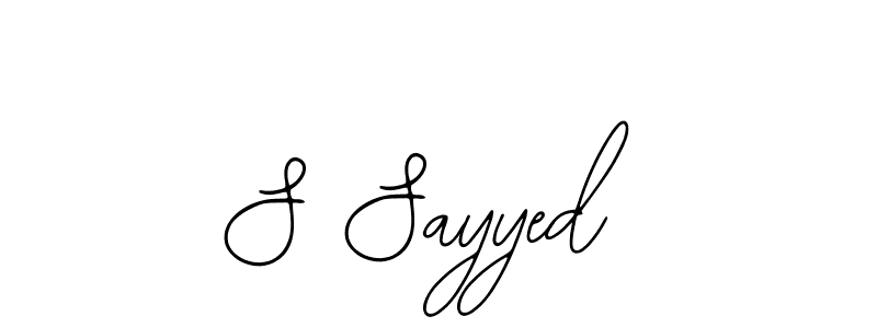 How to Draw S Sayyed signature style? Bearetta-2O07w is a latest design signature styles for name S Sayyed. S Sayyed signature style 12 images and pictures png