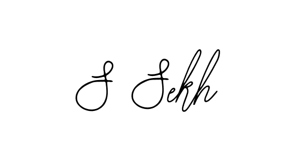 You should practise on your own different ways (Bearetta-2O07w) to write your name (S Sekh) in signature. don't let someone else do it for you. S Sekh signature style 12 images and pictures png