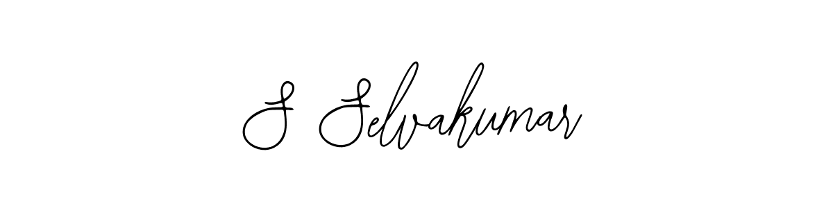 How to make S Selvakumar name signature. Use Bearetta-2O07w style for creating short signs online. This is the latest handwritten sign. S Selvakumar signature style 12 images and pictures png