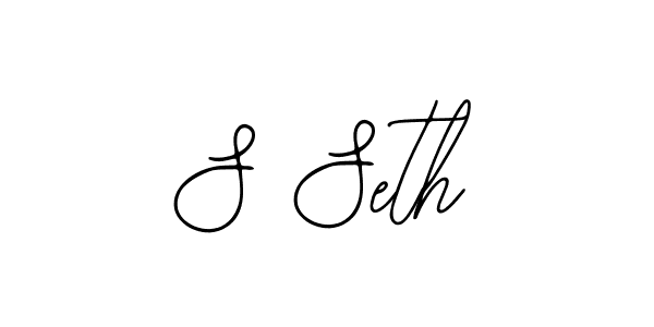 Use a signature maker to create a handwritten signature online. With this signature software, you can design (Bearetta-2O07w) your own signature for name S Seth. S Seth signature style 12 images and pictures png