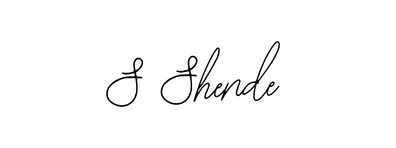 Also You can easily find your signature by using the search form. We will create S Shende name handwritten signature images for you free of cost using Bearetta-2O07w sign style. S Shende signature style 12 images and pictures png