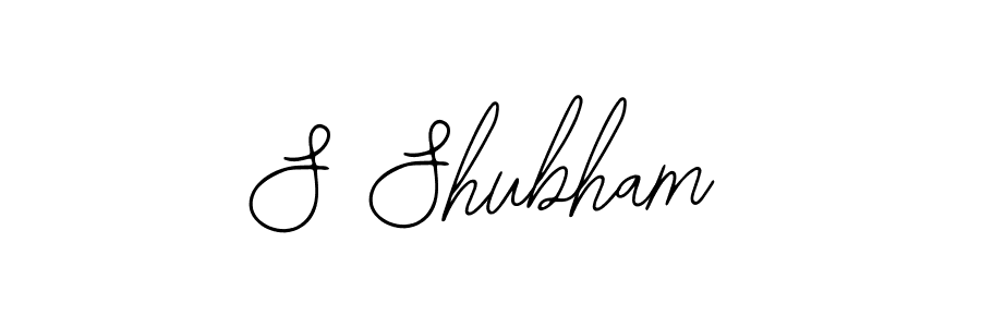 Create a beautiful signature design for name S Shubham. With this signature (Bearetta-2O07w) fonts, you can make a handwritten signature for free. S Shubham signature style 12 images and pictures png