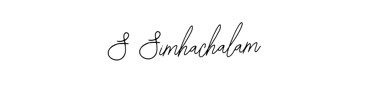 S Simhachalam stylish signature style. Best Handwritten Sign (Bearetta-2O07w) for my name. Handwritten Signature Collection Ideas for my name S Simhachalam. S Simhachalam signature style 12 images and pictures png