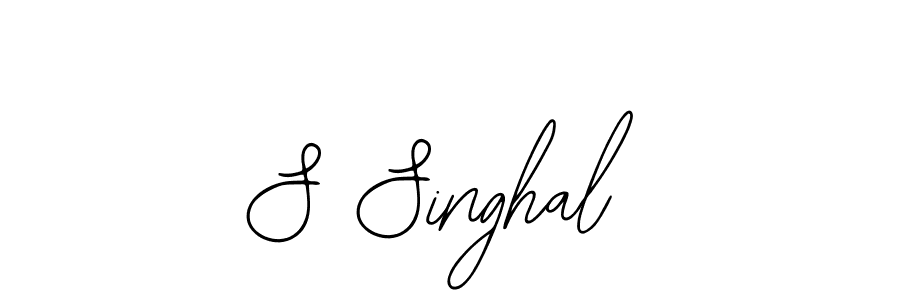 Also we have S Singhal name is the best signature style. Create professional handwritten signature collection using Bearetta-2O07w autograph style. S Singhal signature style 12 images and pictures png