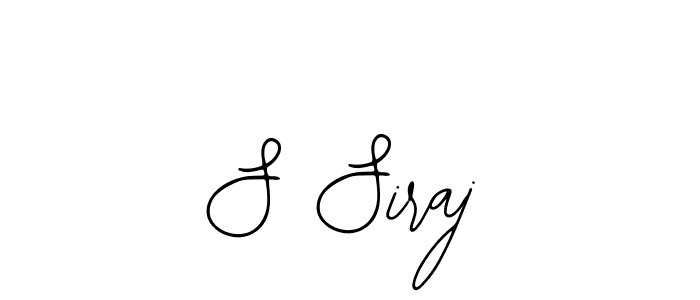 Create a beautiful signature design for name S Siraj. With this signature (Bearetta-2O07w) fonts, you can make a handwritten signature for free. S Siraj signature style 12 images and pictures png