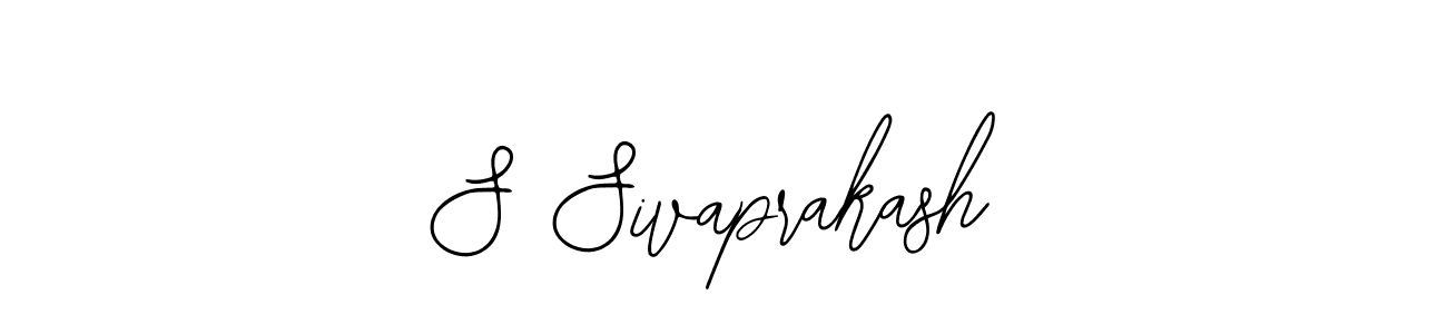 Similarly Bearetta-2O07w is the best handwritten signature design. Signature creator online .You can use it as an online autograph creator for name S Sivaprakash. S Sivaprakash signature style 12 images and pictures png