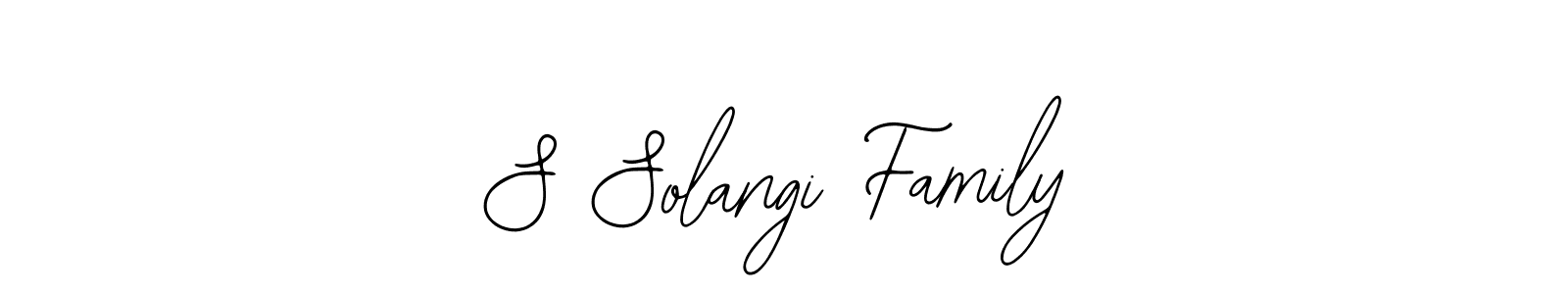 Make a beautiful signature design for name S Solangi Family. With this signature (Bearetta-2O07w) style, you can create a handwritten signature for free. S Solangi Family signature style 12 images and pictures png