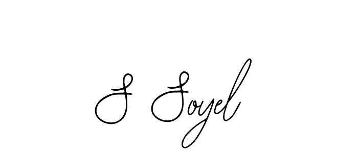 How to make S Soyel signature? Bearetta-2O07w is a professional autograph style. Create handwritten signature for S Soyel name. S Soyel signature style 12 images and pictures png