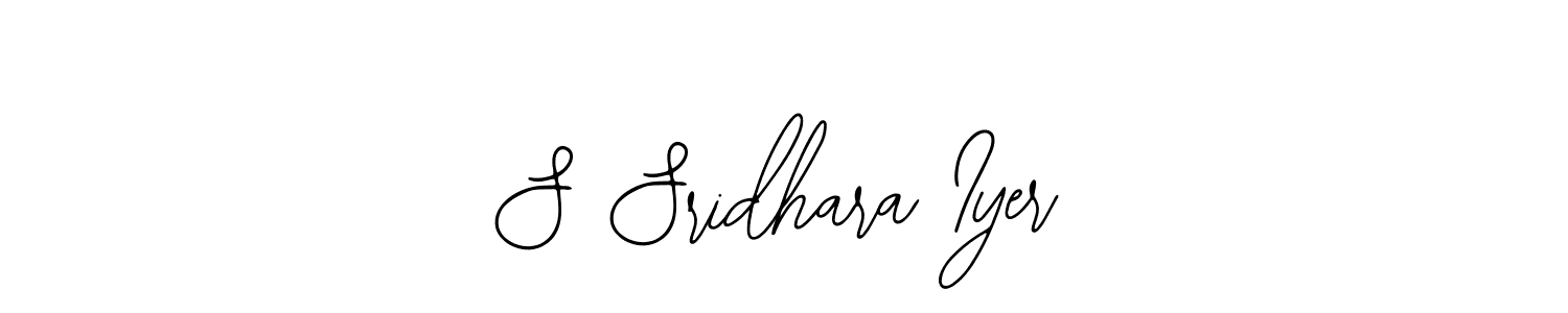 The best way (Bearetta-2O07w) to make a short signature is to pick only two or three words in your name. The name S Sridhara Iyer include a total of six letters. For converting this name. S Sridhara Iyer signature style 12 images and pictures png