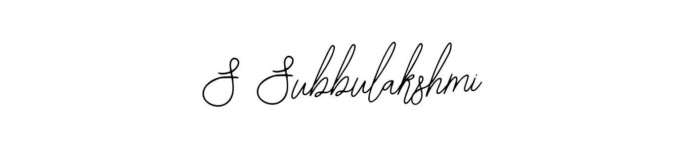Use a signature maker to create a handwritten signature online. With this signature software, you can design (Bearetta-2O07w) your own signature for name S Subbulakshmi. S Subbulakshmi signature style 12 images and pictures png