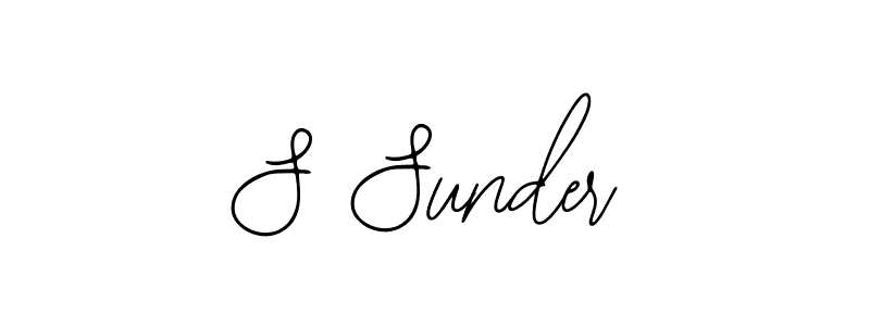 Make a beautiful signature design for name S Sunder. With this signature (Bearetta-2O07w) style, you can create a handwritten signature for free. S Sunder signature style 12 images and pictures png