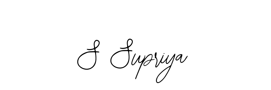 The best way (Bearetta-2O07w) to make a short signature is to pick only two or three words in your name. The name S Supriya include a total of six letters. For converting this name. S Supriya signature style 12 images and pictures png