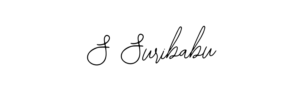 Use a signature maker to create a handwritten signature online. With this signature software, you can design (Bearetta-2O07w) your own signature for name S Suribabu. S Suribabu signature style 12 images and pictures png