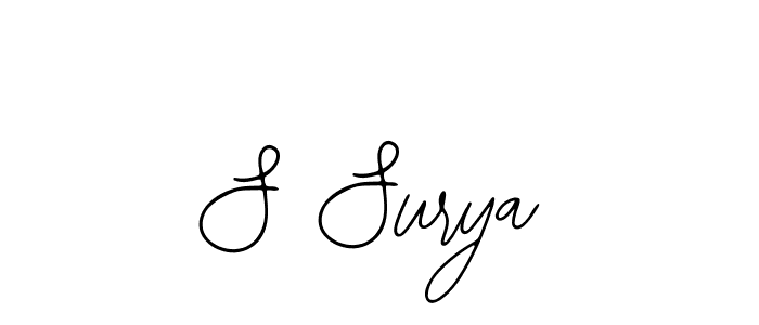 Use a signature maker to create a handwritten signature online. With this signature software, you can design (Bearetta-2O07w) your own signature for name S Surya. S Surya signature style 12 images and pictures png