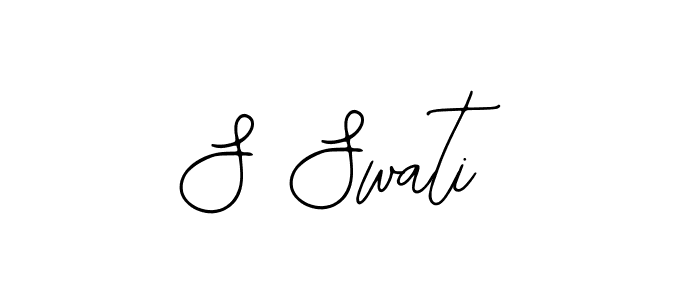 Use a signature maker to create a handwritten signature online. With this signature software, you can design (Bearetta-2O07w) your own signature for name S Swati. S Swati signature style 12 images and pictures png