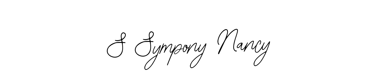 Make a beautiful signature design for name S Sympony Nancy. Use this online signature maker to create a handwritten signature for free. S Sympony Nancy signature style 12 images and pictures png