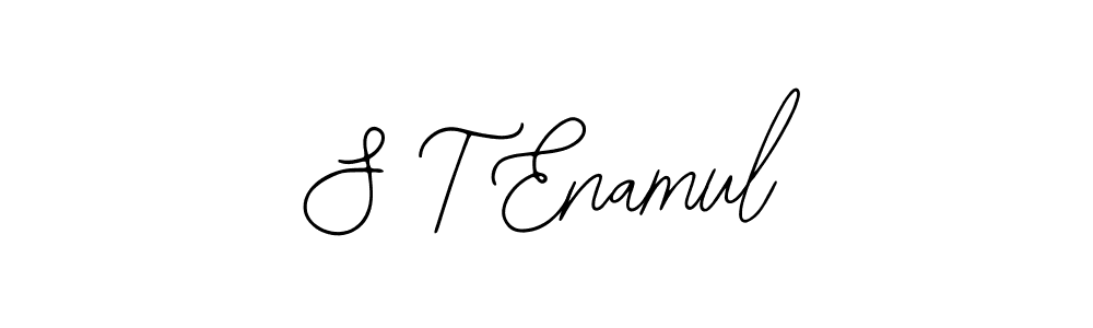 if you are searching for the best signature style for your name S T Enamul. so please give up your signature search. here we have designed multiple signature styles  using Bearetta-2O07w. S T Enamul signature style 12 images and pictures png