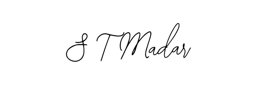 Use a signature maker to create a handwritten signature online. With this signature software, you can design (Bearetta-2O07w) your own signature for name S T Madar. S T Madar signature style 12 images and pictures png