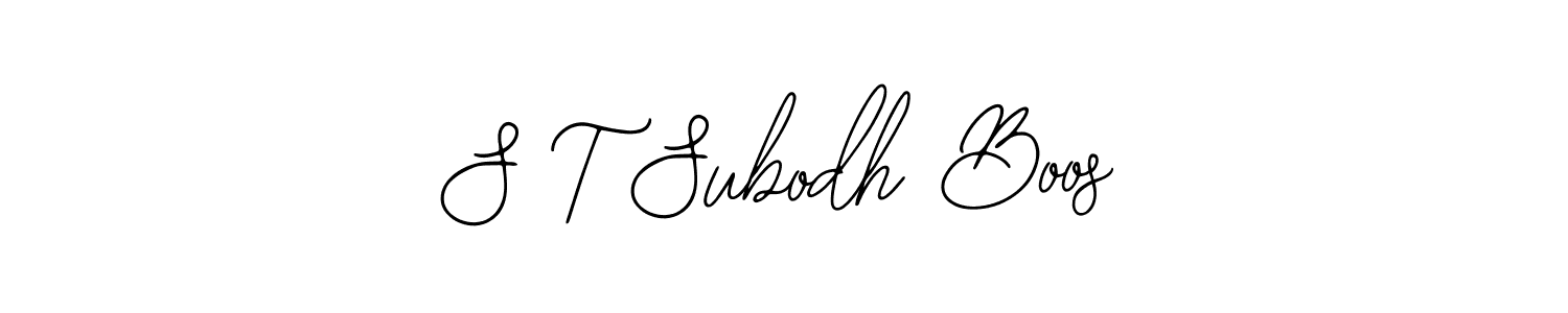 How to make S T Subodh Boos signature? Bearetta-2O07w is a professional autograph style. Create handwritten signature for S T Subodh Boos name. S T Subodh Boos signature style 12 images and pictures png