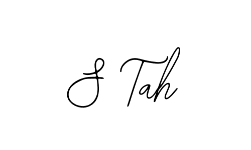 Create a beautiful signature design for name S Tah. With this signature (Bearetta-2O07w) fonts, you can make a handwritten signature for free. S Tah signature style 12 images and pictures png