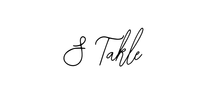 Create a beautiful signature design for name S Takle. With this signature (Bearetta-2O07w) fonts, you can make a handwritten signature for free. S Takle signature style 12 images and pictures png