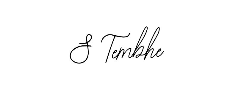The best way (Bearetta-2O07w) to make a short signature is to pick only two or three words in your name. The name S Tembhe include a total of six letters. For converting this name. S Tembhe signature style 12 images and pictures png