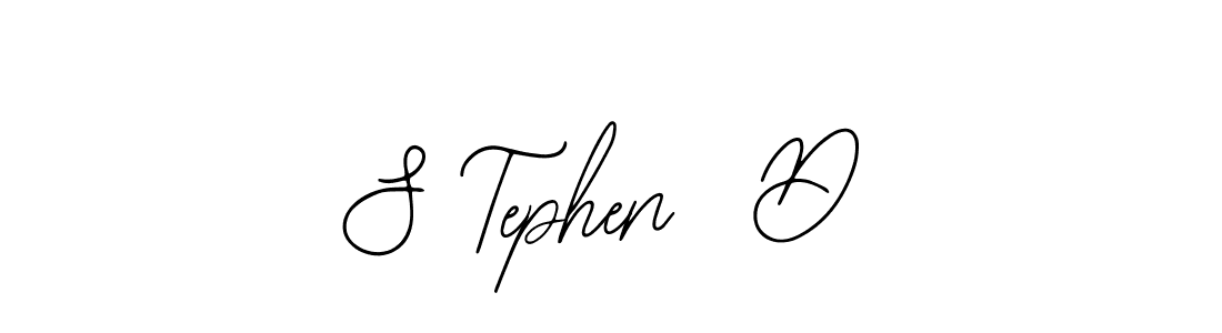 The best way (Bearetta-2O07w) to make a short signature is to pick only two or three words in your name. The name S Tephen  D include a total of six letters. For converting this name. S Tephen  D signature style 12 images and pictures png