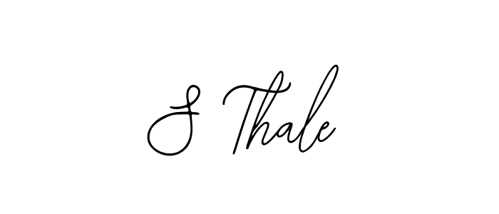 Design your own signature with our free online signature maker. With this signature software, you can create a handwritten (Bearetta-2O07w) signature for name S Thale. S Thale signature style 12 images and pictures png