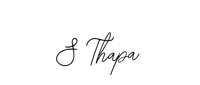 Make a beautiful signature design for name S Thapa. With this signature (Bearetta-2O07w) style, you can create a handwritten signature for free. S Thapa signature style 12 images and pictures png