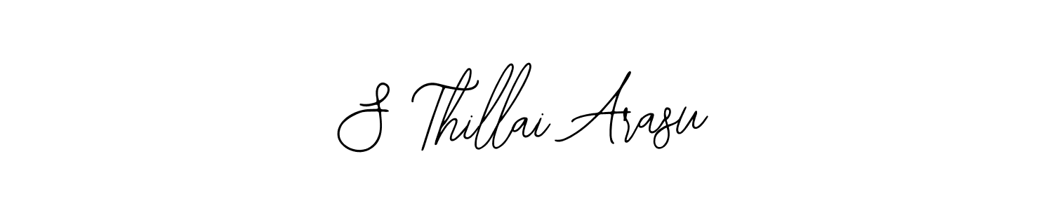 The best way (Bearetta-2O07w) to make a short signature is to pick only two or three words in your name. The name S Thillai Arasu include a total of six letters. For converting this name. S Thillai Arasu signature style 12 images and pictures png