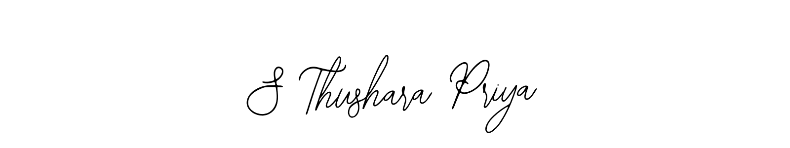 It looks lik you need a new signature style for name S Thushara Priya. Design unique handwritten (Bearetta-2O07w) signature with our free signature maker in just a few clicks. S Thushara Priya signature style 12 images and pictures png