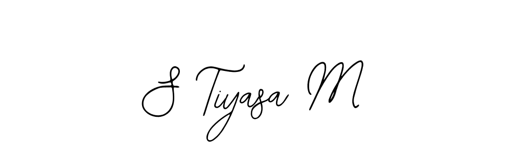 Make a beautiful signature design for name S Tiyasa M. With this signature (Bearetta-2O07w) style, you can create a handwritten signature for free. S Tiyasa M signature style 12 images and pictures png