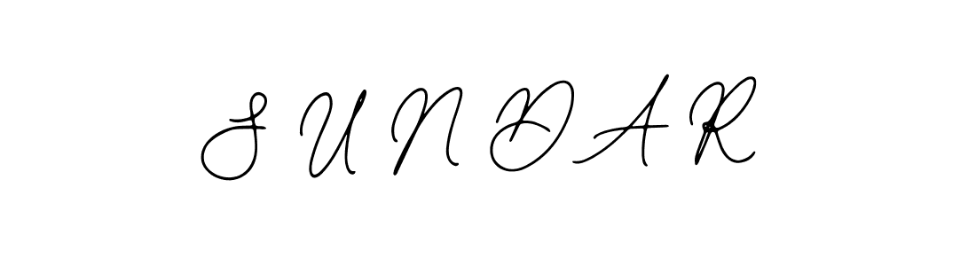 The best way (Bearetta-2O07w) to make a short signature is to pick only two or three words in your name. The name S U N D A R include a total of six letters. For converting this name. S U N D A R signature style 12 images and pictures png