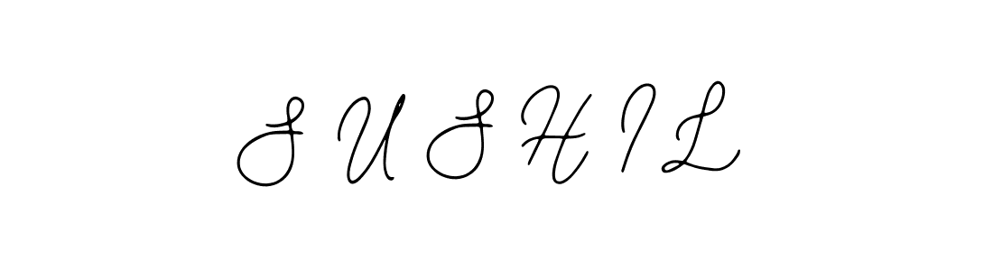 Create a beautiful signature design for name S U S H I L. With this signature (Bearetta-2O07w) fonts, you can make a handwritten signature for free. S U S H I L signature style 12 images and pictures png