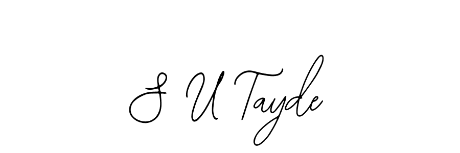 Design your own signature with our free online signature maker. With this signature software, you can create a handwritten (Bearetta-2O07w) signature for name S U Tayde. S U Tayde signature style 12 images and pictures png