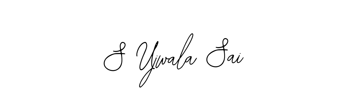 if you are searching for the best signature style for your name S Ujwala Sai. so please give up your signature search. here we have designed multiple signature styles  using Bearetta-2O07w. S Ujwala Sai signature style 12 images and pictures png