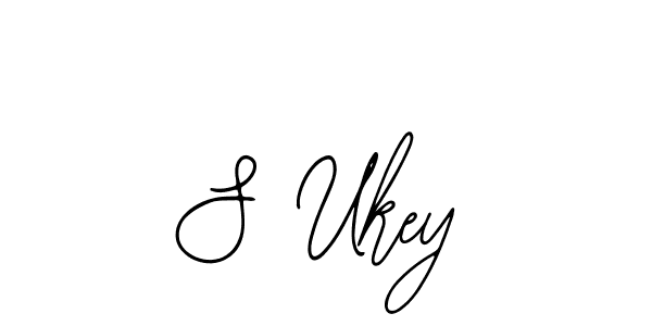 Use a signature maker to create a handwritten signature online. With this signature software, you can design (Bearetta-2O07w) your own signature for name S Ukey. S Ukey signature style 12 images and pictures png