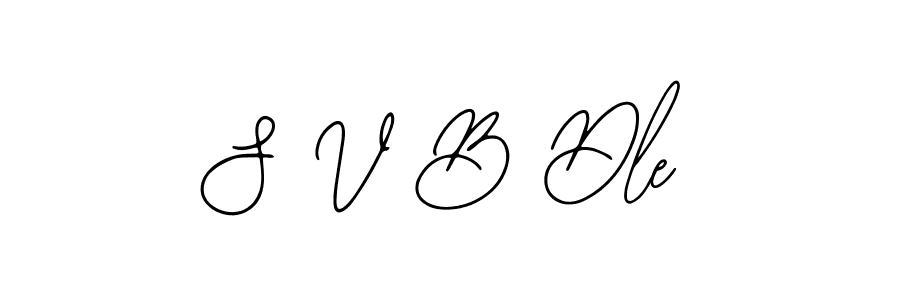 You should practise on your own different ways (Bearetta-2O07w) to write your name (S V B Dle) in signature. don't let someone else do it for you. S V B Dle signature style 12 images and pictures png