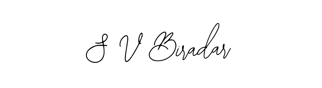 Use a signature maker to create a handwritten signature online. With this signature software, you can design (Bearetta-2O07w) your own signature for name S V Biradar. S V Biradar signature style 12 images and pictures png