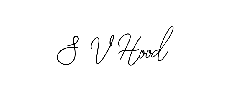 Create a beautiful signature design for name S V Hood. With this signature (Bearetta-2O07w) fonts, you can make a handwritten signature for free. S V Hood signature style 12 images and pictures png