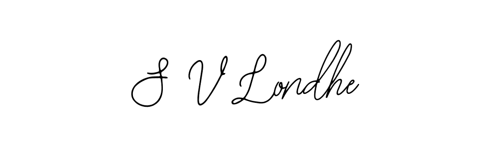 Design your own signature with our free online signature maker. With this signature software, you can create a handwritten (Bearetta-2O07w) signature for name S V Londhe. S V Londhe signature style 12 images and pictures png