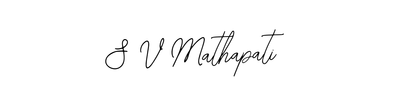 How to make S V Mathapati signature? Bearetta-2O07w is a professional autograph style. Create handwritten signature for S V Mathapati name. S V Mathapati signature style 12 images and pictures png
