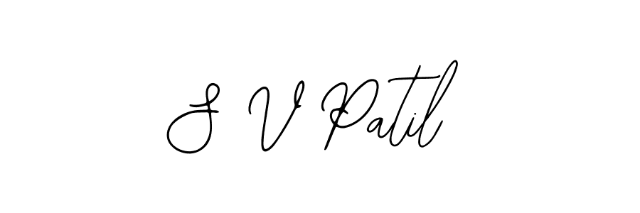 You should practise on your own different ways (Bearetta-2O07w) to write your name (S V Patil) in signature. don't let someone else do it for you. S V Patil signature style 12 images and pictures png