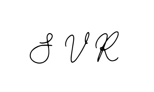 The best way (Bearetta-2O07w) to make a short signature is to pick only two or three words in your name. The name S V R include a total of six letters. For converting this name. S V R signature style 12 images and pictures png