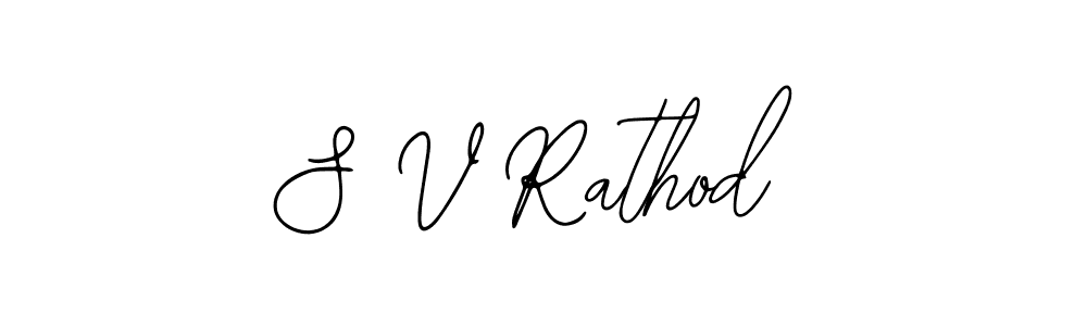 Make a beautiful signature design for name S V Rathod. With this signature (Bearetta-2O07w) style, you can create a handwritten signature for free. S V Rathod signature style 12 images and pictures png