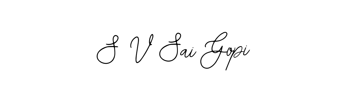 It looks lik you need a new signature style for name S V Sai Gopi. Design unique handwritten (Bearetta-2O07w) signature with our free signature maker in just a few clicks. S V Sai Gopi signature style 12 images and pictures png