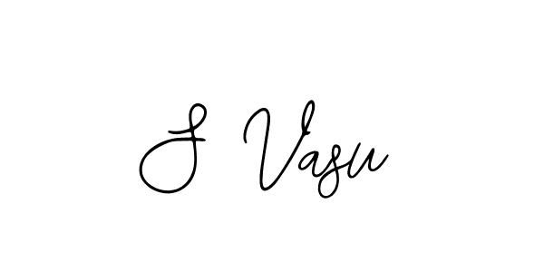 Create a beautiful signature design for name S Vasu. With this signature (Bearetta-2O07w) fonts, you can make a handwritten signature for free. S Vasu signature style 12 images and pictures png