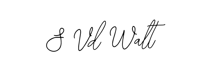 The best way (Bearetta-2O07w) to make a short signature is to pick only two or three words in your name. The name S Vd Walt include a total of six letters. For converting this name. S Vd Walt signature style 12 images and pictures png