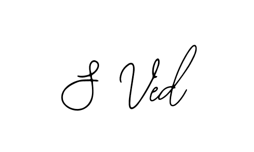 Design your own signature with our free online signature maker. With this signature software, you can create a handwritten (Bearetta-2O07w) signature for name S Ved. S Ved signature style 12 images and pictures png